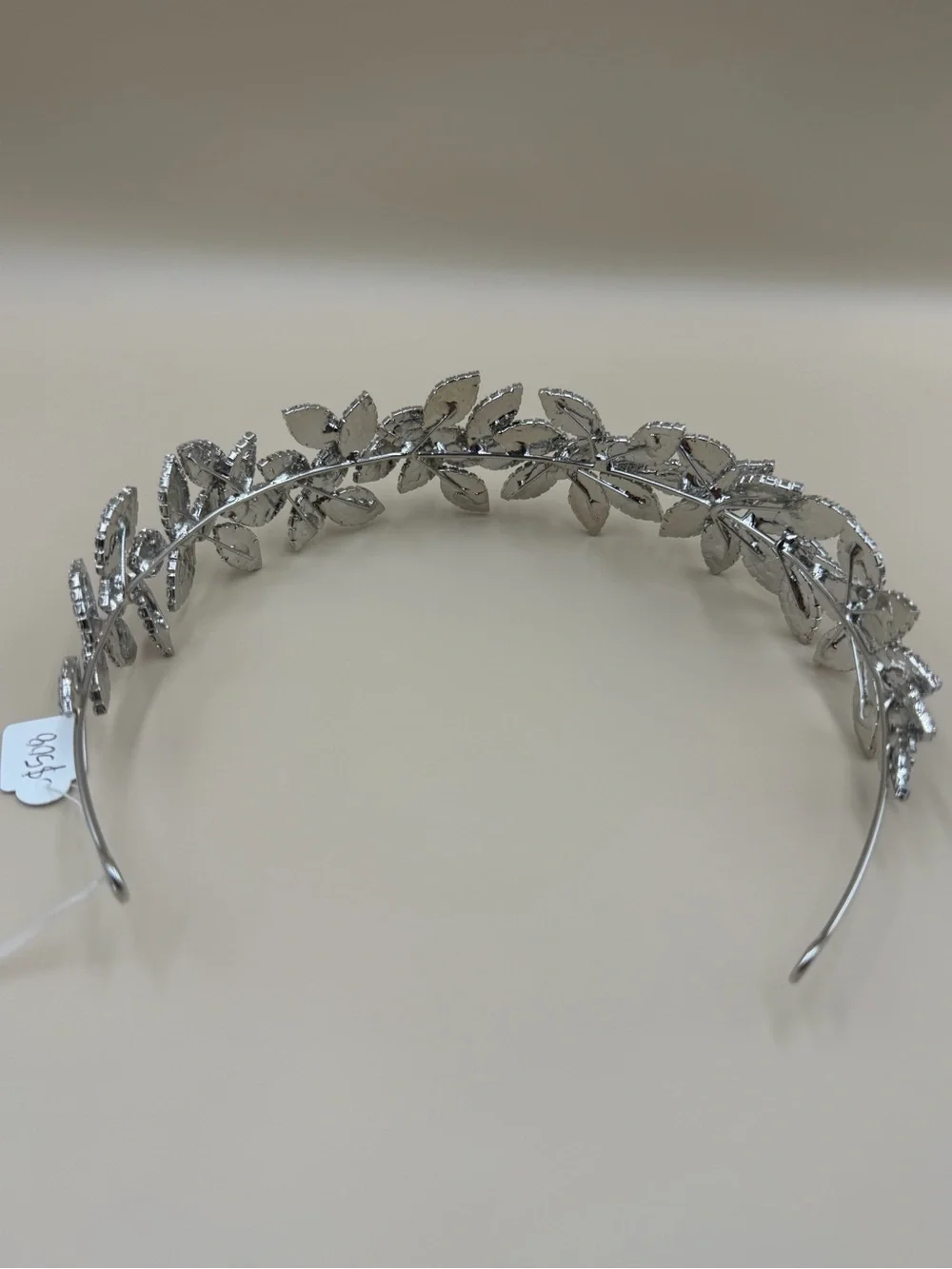 Luxury Silver Crystal Floral Bridal Tiara Headband Wedding Crown